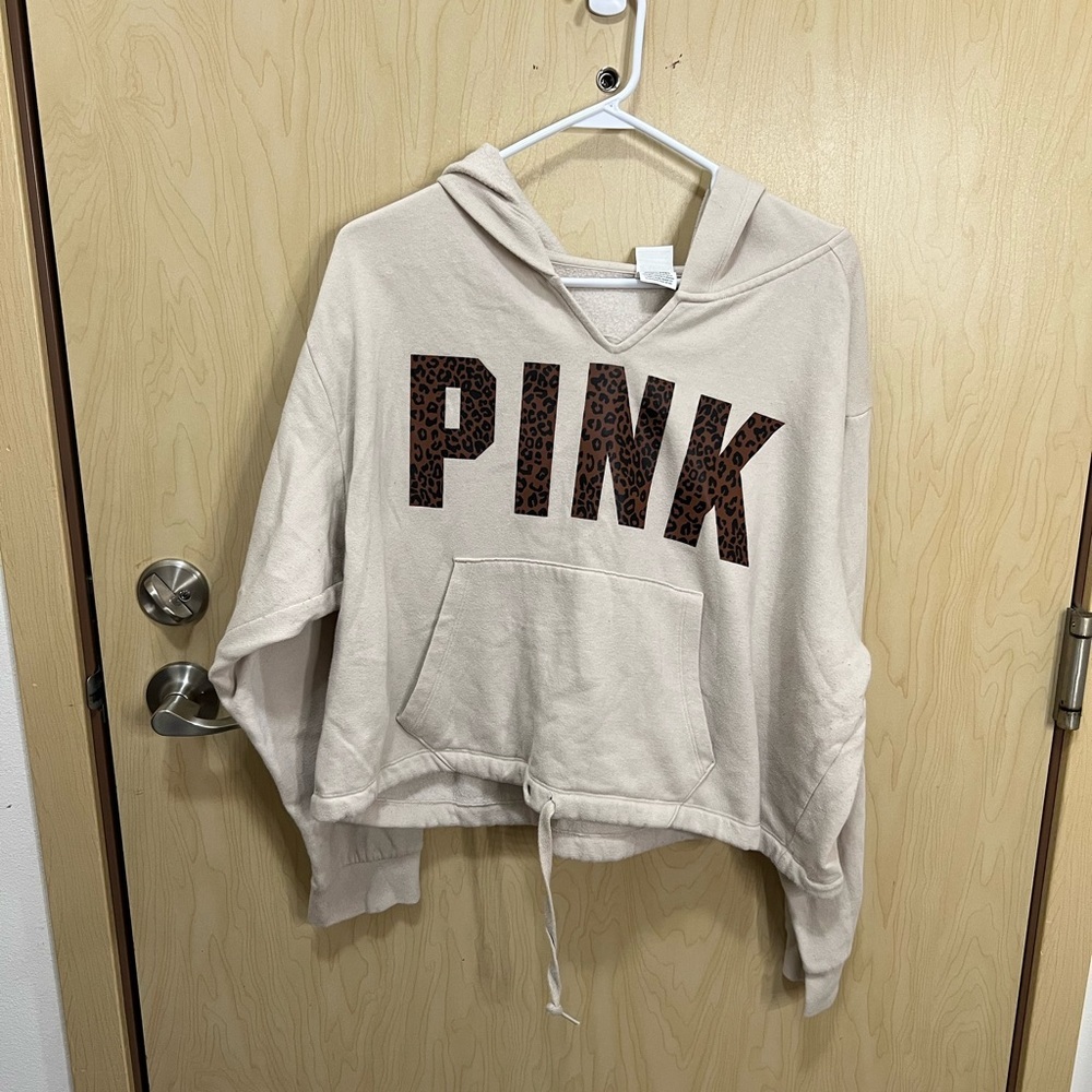 Victoria's Secret Pink Leopard Campus Hoodie